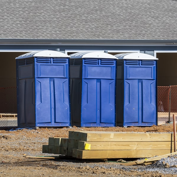 is there a specific order in which to place multiple porta potties in Ridgely